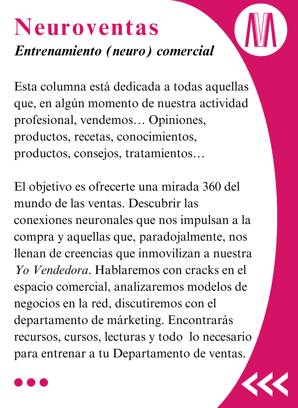 Banner identificativo Columna Neuroventas 2